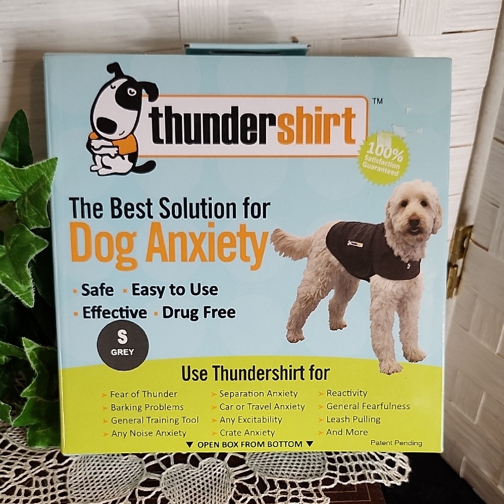 👉*NEW* THUNDERSHIRT DOG ANXIETY WRAP ~VET RECOMMENED ~GREY & BLACK